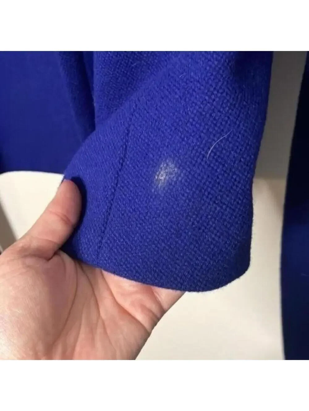 J Crew Button Up Wool Blend Royal Blue Blazer Coat Jacket